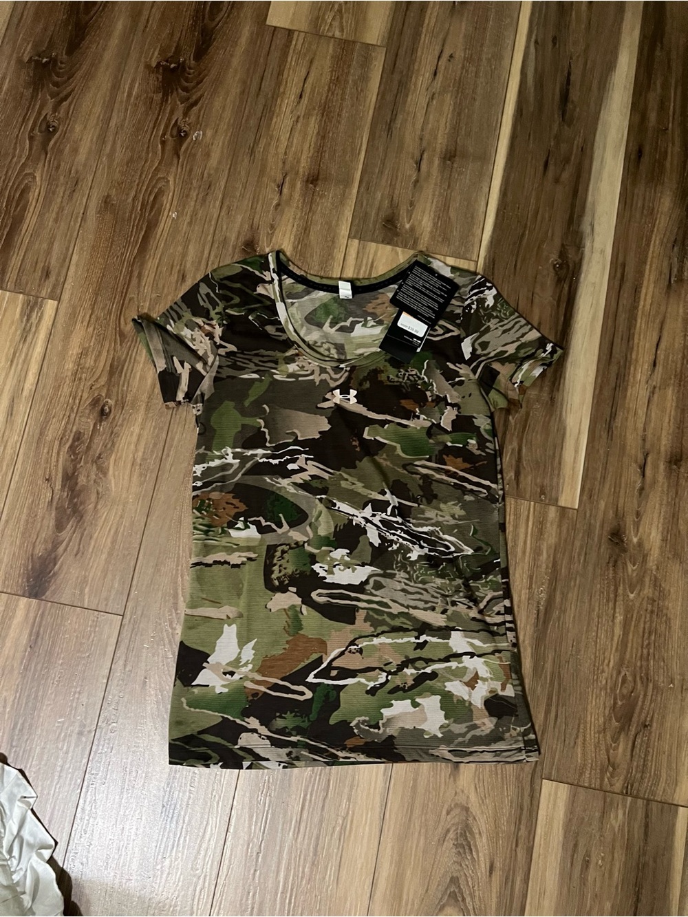 Under Armour Women's Short Sleeve Camo Tee - Green/Brown